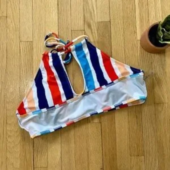 CUPSHE Candy Rainbow Halter Bikini Set Size M - Picture 11 of 12